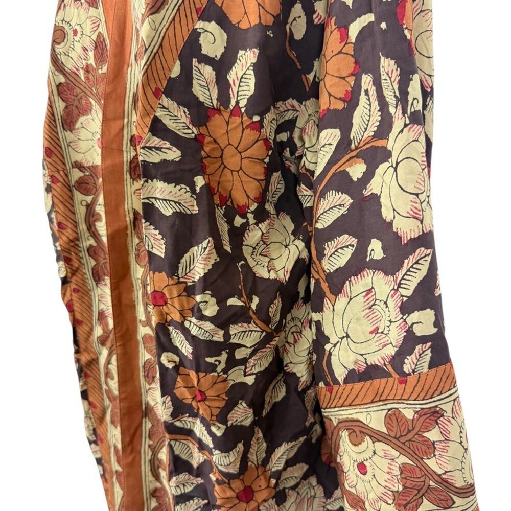 Soft Surroundings Womens Plus Size Floral Brown Kimono Open Jacket Lagenlook 1X - Picture 10 of 16